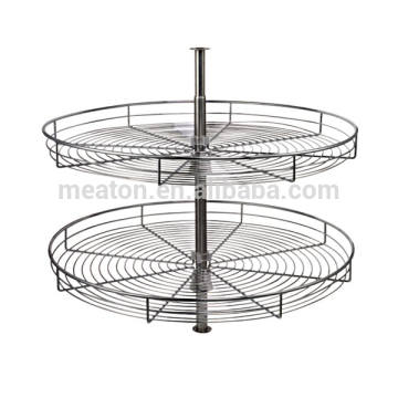 Two layer Chrome Kitchen Cabinet Dish Rack