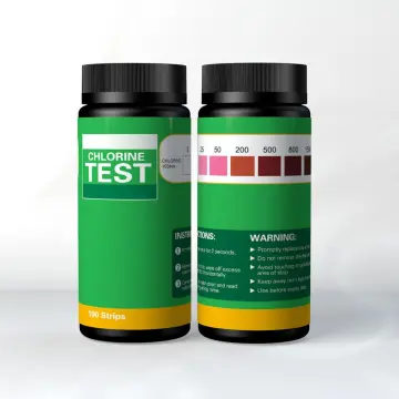 Chlorine sanitizer test strips 0-2000ppm