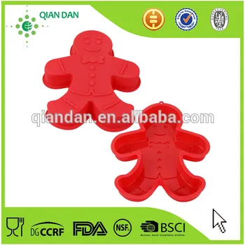 Silicon Ginger Bread Man Baking Cake Moulds