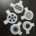 Ice Cream Maker Parts 5 different shapes Plastic nozzle kit noodle jungle snow flower Sandswiches hexagram