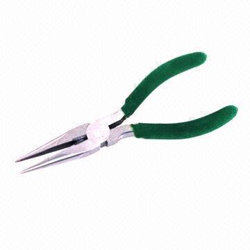 6-1/2-inch Long Nose Pliers, Durable Cushioned Matte Grips