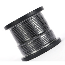 Black Oxide Wire Rope Net Customization High Strength 7x7 Black Oxide Wire Rope Factory