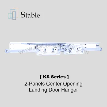 KS E120 EN81-58 Fire-proof Two Panels Central Opening Elevator Landing Door Hanger
