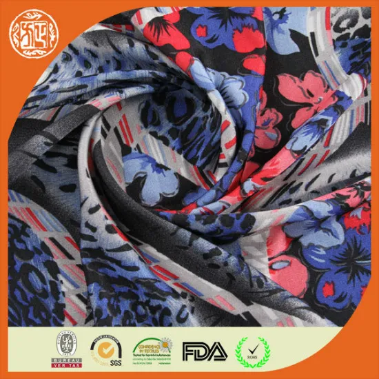 Factory price multi color swimwear indian block print fabric