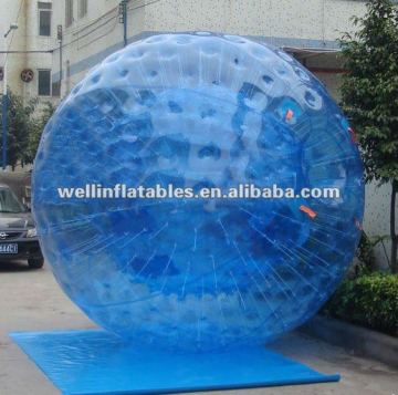 Blue zorb for water and land / zorbing ball price