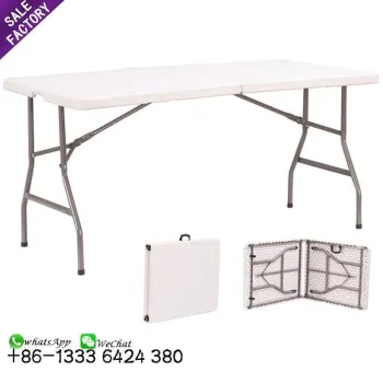 Portable Modern Outdoor Rectangular Plastic Folding Table