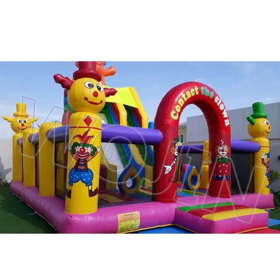 Hot Selling Clown Theme Inflatable Bounce Slide Castle for Sale at Good Prices