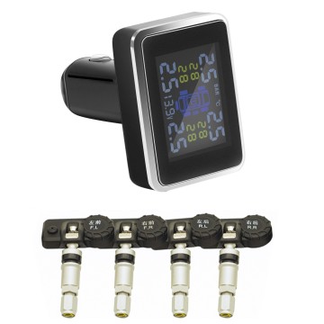 TPMS ไร้สายพลังงานแสงอาทิตย์สำหรับการตรวจสอบแรงดันลมยางรถยนต์ดิจิตอล