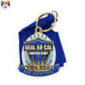 Gold championship soccer club medal