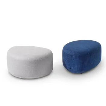 Irregular Shape Modern Fabric Pouf Ottoman Stool