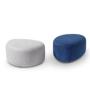 Irregular Shape Modern Fabric Pouf Ottoman Stool