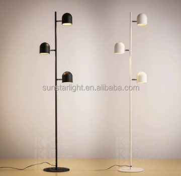 Modern 3-Head Floor Standing Lamp for Indoor Use