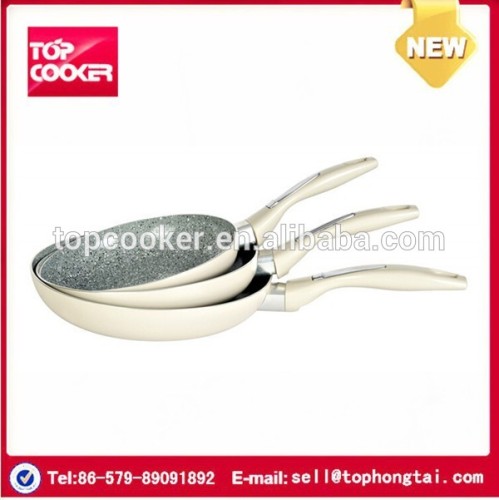 Alibaba hot sale aluminium stonewell coating porcelain fry pan