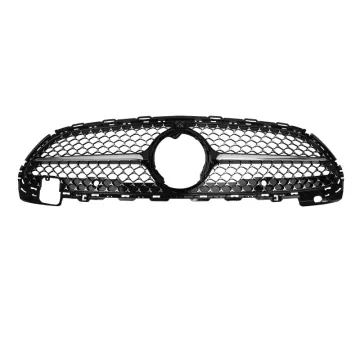 Black ABS Front Bumper Car Grills Diamond Grille for Mercedes Benz C CLASS W206 2023