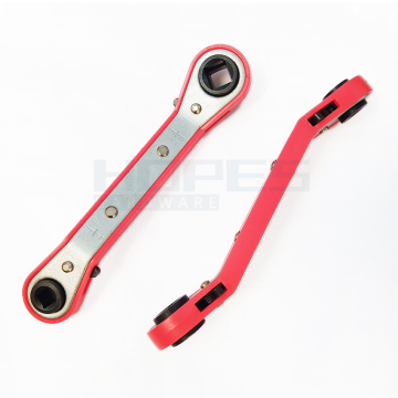 HVAC Service Refrigeration Air Conditioning Repair Tools: Ratchet Box Wrench 4-in-1 Spanner