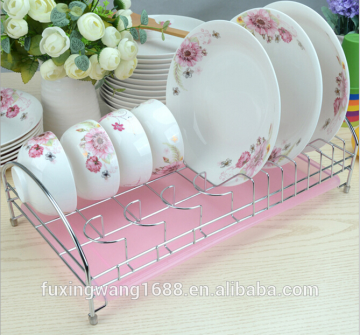 NEW Dish Draining Wire Rack & Tray, 1 Tier Drying Drainer Dryer Kitchen