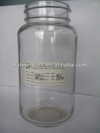 750ml High Quality Screw Cap Honey Bottle Glass Jar food canned bottle