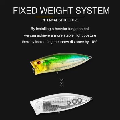 Bearking Popper Lure 8cm 20g Popper Baits