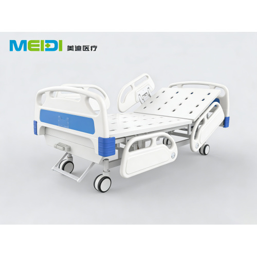 Hospital Bed Single Crank Punching Bed Board with Four Guardrails