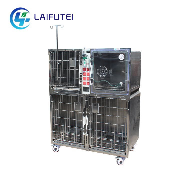 Veterinary Clinic ICU Infrared Oxygen Chamber Cage