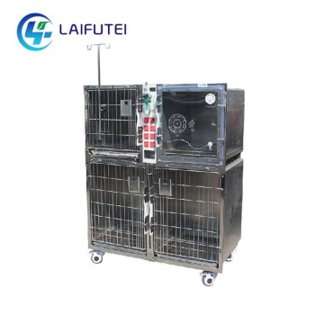Veterinary Clinic ICU Infrared Oxygen Chamber Cage
