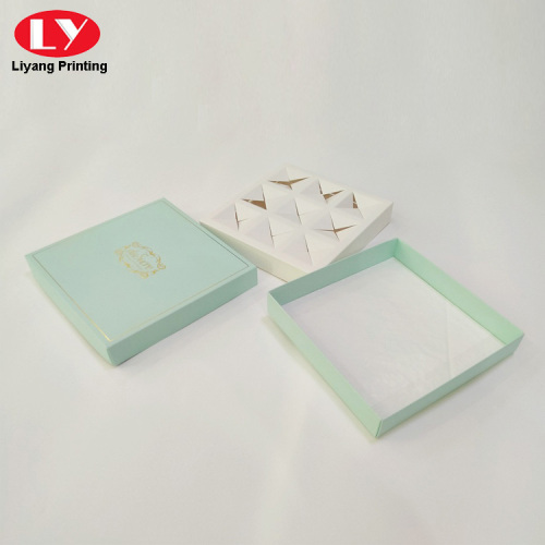 9 Pieces Square Macaron Paper Box Custom