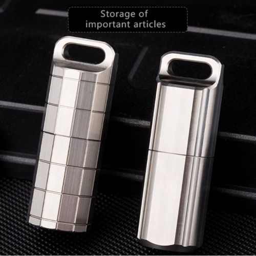 Titanium Storage Case Titanium Pill Capsule