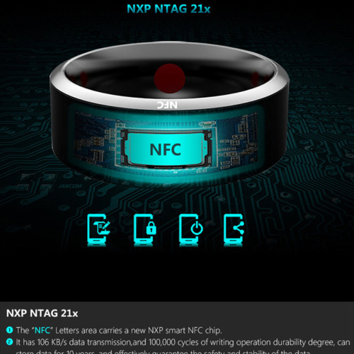 NFC Smart Wearable Ring Waterproof Magic Technology For IOS Android Phone  Xiaomi