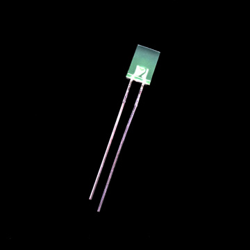 2×5×7 мм Зеленые прямоугольные светодиодные лампы со сквозным отверстием