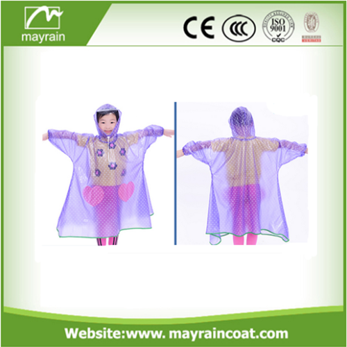 Cheap Wholesale Children Rain Poncho with Logo