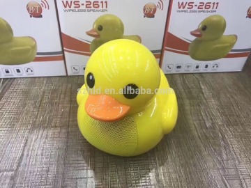 2017 hotselling yellow duck wireless bluetooth speaker