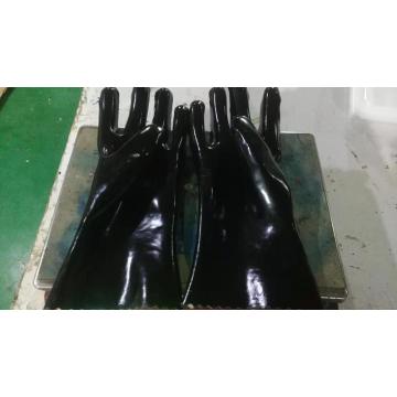 Chemical resistant pvc dipped gloves