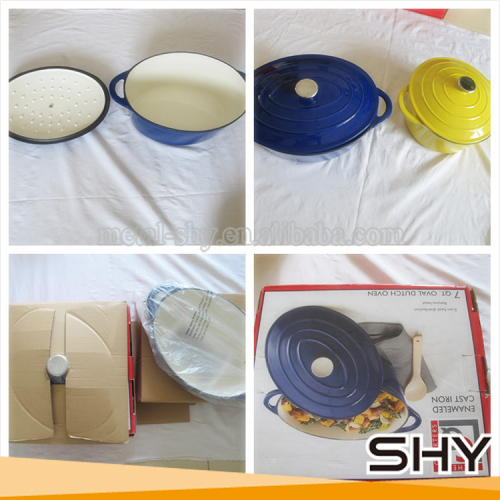 South Africa White Enamel Cast Iron Cookware, High Quality South Africa