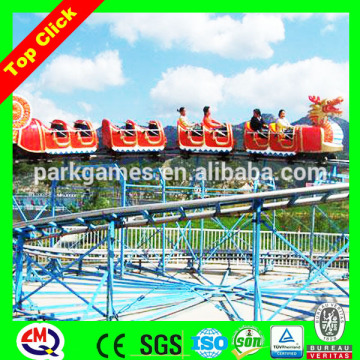Mountain trains for kids rides with flying horse head