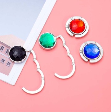 Custom Factory Wholesale Portable Table Top Purse Hook Bag Hanger with Logo
