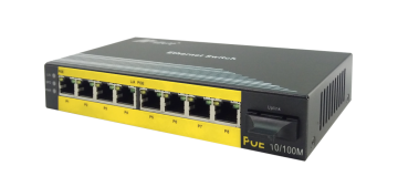 10/100 Mbit / s Nicht verwalteter POE-Switch mit 8 Anschlüssen