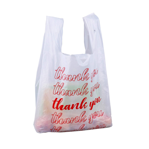 Camiseta de plastico PE bolsa de llevar para la compra producto en oferta 2021