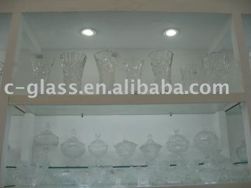 machine press glass candy jar,glass vase