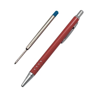 Χονδρικό πολυτελές λογότυπο Orange Ballpoint Pens