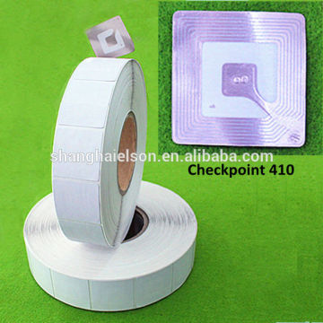 self adhesive anti theft label, 8.2Mhz 4*4 anti theft,security soft label