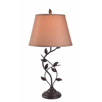 Vintage Farmhouse Retro Leaf Design Art Table Lamp for Bedroom and Living Room
