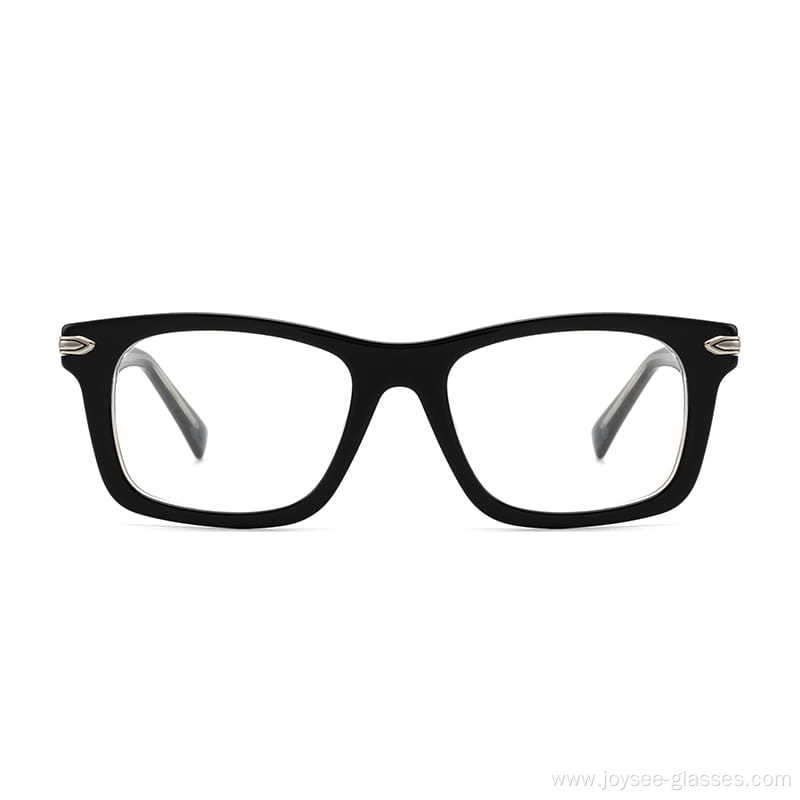 Promotion Low Price Full Rim Rectangle Acetate Nearsighted Eyewear Optical Frame