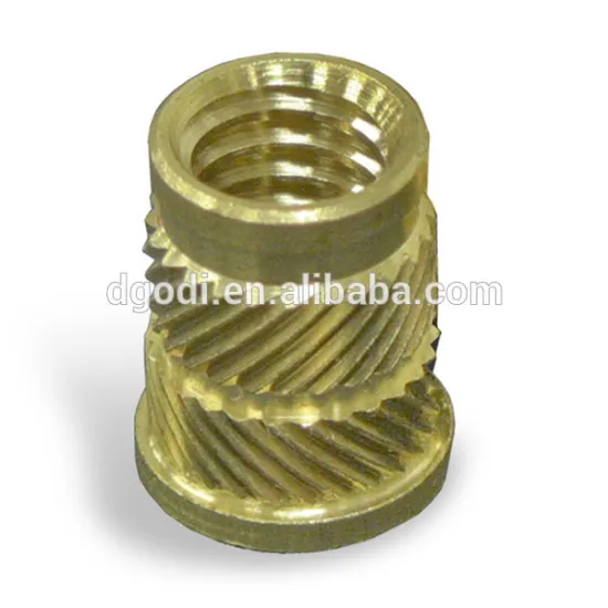 Professional custom high precision brass threaded insert nut for plastic