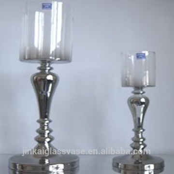 Hot Sales Handblown Spray Colored Glass Candle Holder
