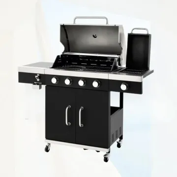 Outdoor Gas BBQ Grill 6 Burner Gas Grill with Flame Safety Device Stainless Steel Commercial Gas Grill