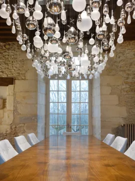 Customized interior decoration colored glass chandelier