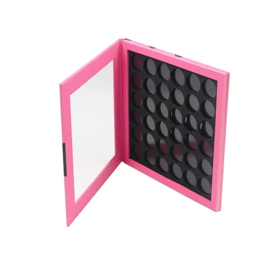 36 colours square shape eyeshadow case with window