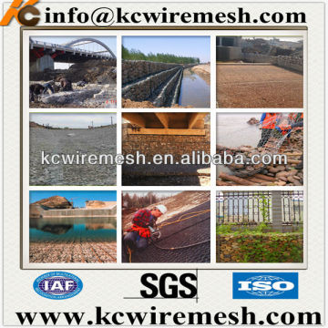 Flexible structure galvanized gabion baskets protecting seaside slope..