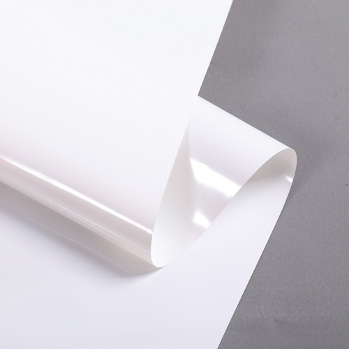 50U Etiket için parlak beyaz opak polyester film