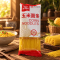 Tagliatelle di mais completamente cotte